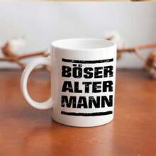 [Envío en 24 horas desde México]1 unidad, BÖSER, ALTER, MANN, Taza de cerámica divertida de 11oz (360ml), Taza de café con diseño de dibujos animados para bebidas, Idea de regalo para cumpleaños y días festivos, Artículos para beber - Imagen 1 pieza - Ver 7