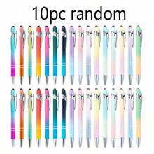 1/5/10pcs 2-In-1 Retractable Ballpoint Pens With Stylus Tips, Metal Stylus, 1.0mm Black Ink, Suitable For Office And School Supplies, Back To School - Multicolor - View 11
