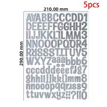 Stiker Huruf Besar, Stiker Huruf Tulisan Tangan 1 Inci, Pasir Emas dan Pasir Perak, Dekorasi Kartu Ucapan, Hadiah, Buku Harian, Scrapbook, Stiker Huruf dan Angka Bahasa Inggris, Perlengkapan Sekolah - beraneka warna - View 11