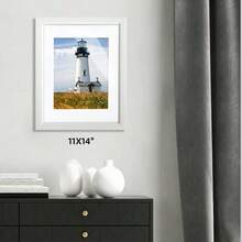 1pc European Minimalist Style White Photo Frame, Optional 8.5x11"/A4/11x14" Photo, Suitable For Style Solid Color Versatile Landscape Art Photo Wall Decor Frame, Children Portrait, Couple Photo Frame (Image For Reference Only, Random Photo Paper Included) - 1PC - View 5