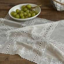 1/2/4pcs Artistic Ins Style French Lace Coasters, Placemats, Napkins, Multi-Purpose Dust Covers, Decorative Background Cloth - White - View 8