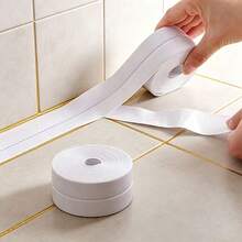 Cinta de sellado impermeable blanca, tira de sellado multiusos para grietas en cocina y baño para renovación del hogar - convencional - Ver 4