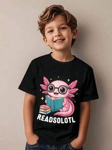 Girls Clothes Boys Summer Outfits T Shirts For Men Toddler Girls Clothes Casual Short Sleeve Crew Neck T-Shirt For Kids, Teen Girls T-Shirts, Cotton T-Shirt - 黑色 - 查看 1