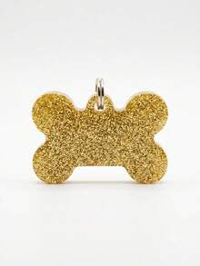 PLACAS DE RESINA PARA MASCOTA - Dorado - Ver 1