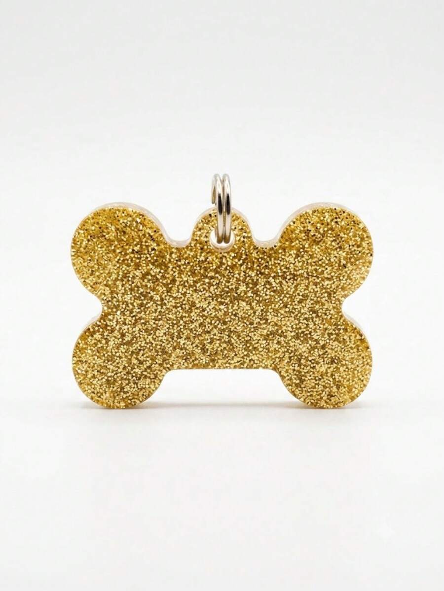 PLACAS DE RESINA PARA MASCOTA - Dorado - Ver 1
