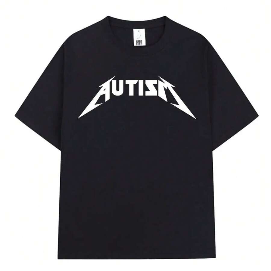 Metal Rock Meme T-Shirt For Men And Women, Hip Hop Fashion, Short Sleeve, Oversized 100% Cotton T-Shirts, Comfortable T-Shirts, Urban Clothing - 白色 - 查看 1
