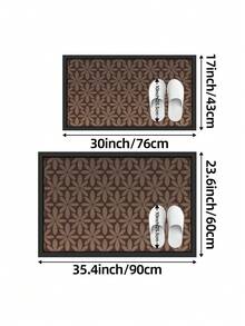 DAJIANG 1pc 3D Flower Welcome Doormat, Outdoor Carpet Runner, TPR Backing Non-Slip Floor Mat, Suitable For Bathroom, Indoor, Hallway, Bedroom, Living Room, Bedside, Machine Washable Easy To Clean, Pet-Friendly Decorative Entry Mat - Multicolor - View 3