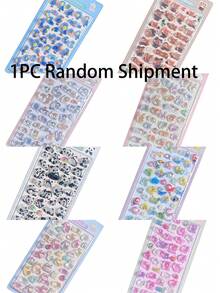 Children 3D/DIY Stickers, Assorted Bottle Stickers, Loose Sheet Embossed 3D Stickers, Stamps, Candy Drip Stickers, Sticker Album, Fun Sticker Illustrations, 3D Embossed Texture Stickers, Cute Cartoon Stickers For Free Placement, Thickened 3D Embossed Stickers, Strong 3D Effect, Very Beautiful, Suitable For Handicrafts, Prize Distribution, Educational Journals, Decorating Books, Pencil Cases, Envelopes, Gift Boxes, Photo Frames, Etc. - Multicolor - View 15