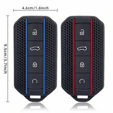 Silicone Car Key Case Full Cover For Chery Jaecoo J5 5 2025 2026 Protection Key Bag Housing Holder Keychain Car Accessories - A - View 7