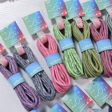 1 Gulungan Benang Rajut Lembut Kepang Paracord Warna-warni, Bahan Kerajinan Dekorasi Gantung Tali Buatan Tangan DIY Gaya Bohemian untuk Dekorasi Rumah, Hiasan Dinding, dan Dekorasi Rumah Lainnya - MultiWarna - View 2
