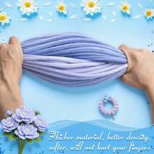250/500pcs DIY Bouquet Pipe Chenille Stems, Graduation Bouquet Handmade Chenille Rods, Handmade Flower Plush Sticks, For DIY Gift Art Projects (Blue & Pink & Green, 12 Inch) - Multicolor - View 8