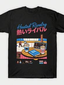 Heated Rivalry T Shirt Printed Men's T Shirt All Season Cotton Fabric Breathable And Comfortable Suitable For Outings Leisure Gatherings Sports And Ho - Black - View 1