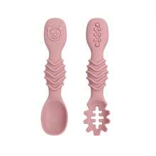 2pcs Silicone Tableware Set, Bear Pattern Design, Newborn Feeding Accessories, Durable And Easy To Clean, Baby Shower Gift - Multicolor - View 17