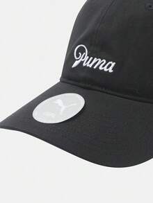 Puma 中性 ESS SCRIPT LOGO 爸爸帽 - 黑色彎曲帽簷帽子 02745701 - 黑色 - 查看 6