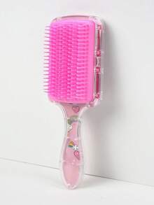 OBOVAY 1/6pcs Cartoon Cute Comb Set, Transparent Unicorn Shaped Air Cushion Hairbrush, Satin Sleep Cap (Unicorn Print Design), 200ml Hair Spray Bottle, Suitable For Daily Use And Sleep, Includes Fluffy Hairbrush, Tail Comb, Edge Comb, Suitable For Styling Bangs, Hairline, Sideburns, Eyebrows And Eyelashes, Perfect Gift For Girls - Multicolor - View 13