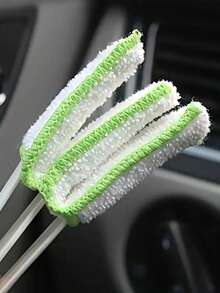 1pc 2-In-1 Multifunctional Detachable Washable Car Air Vent Cleaning Brush, Car Air Vent Cleaner, Ergonomic Design, Durable Plastic Bristles, Suitable For Cleaning Car Interior Details And Corners, Boat And Vehicle Air Vents - One Size Fits All - View 10