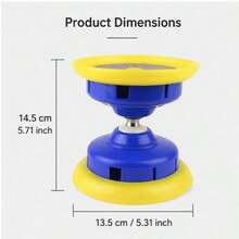 BSKT 1pc Multicolor Dual-Sound Diabolo, Beginner Acrobatics Skill Daily Practice, Traditional Fitness Sports For All Ages, High-Resilience One-Piece Injection Molded Body, Hollow Resonance Sound Chamber, Wear-Resistant Non-Slip Axle Bearing, High-Speed Rotation With Clear Balanced Sound, Smooth Spinning Without Jamming, Suitable For Home, Yard, Plaza And Multiple Venues For Basic Diabolo Training - Multicolor - View 9