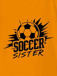 Football Is Life Itself. Casual Short-Sleeved T-Shirt For Boys. Basic Summer T-Shirt For Kids. - 橘色 - 查看 2