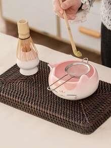 Matcha 5-Piece Set - New Creative Ceramic Cartoon Style, Includes Matcha Whisk, Matcha Bowl And Tea Spoon, Complete Tea Set. - Multicolor - View 4