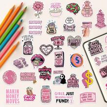 50Pcs Fashionable, Personalized, Creative DIY Exquisite Decorative Stickers, Can Be Used For Scrapbooks, Laptops, Luggage, Guitars, Water Bottles, Phone Cases, Etc., Popular Stickers School Supplies - A - View 8