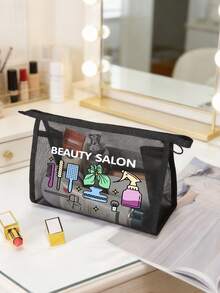 Bolsa de Maquiagem de Tela com Estampa de Acessório de Cabelo, Bolsa de Maquiagem Multifuncional, Clipe, Faixa de Cabeça, Almofada Vermelha de Armazenamento, Bolsa de Armazenamento Portátil, Bolsa de Maquiagem, Bolsa de Cuidados com a Pele, Essenciais de Viagem, Suprimentos de Dormitório, Suprimentos de Banheiro, Armazenamento de Joias, Óleo Labial e Bolsa de Armazenamento de Cosméticos, Bolsa de Suprimentos Escolares, Bolsa de Maquiagem de Suprimentos de Feriado, Armazenamento de Cosméticos, Presente de Noiva de Casamento, Presente de Mãe, Presente de Aniversário, Presente de Amigo e Professor - Multicolorido - Visão 7