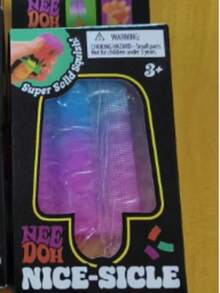 NeeDoh Nee Doh Nice-Sicle Popsicle Shaped Stress Relief Toy, Super Durable Squeezable Ball, Relieves Anxiety And Improves Focus, Reusable Sensory Toy For Adults And Teens - Multicolor - View 11