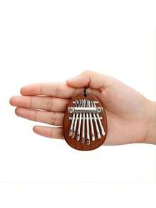 Mini 8-Key Charming Kalimba Thumb Piano, Portable Musical Instrument For Beginners And Music Lovers, Cute Pendant Keychain Accessory, Easy-To-Use Design, Perfect Gift Choice - Multicolor - View 6