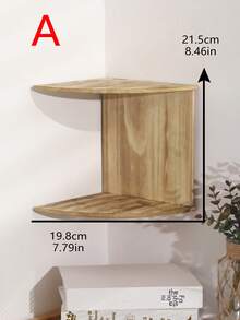 1pc Wall Mount Corner Shelf Multi-Tier Floating Storage Rack For Indoor Corners. It Can Be Used As Display Bracket, Plant Stand And Small Item Organizer. Suitable For Bedroom, Living Room, Balcony, Bay Window And Entryway. - Multicolor - View 12