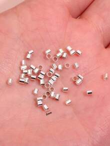 500/1000/2000pcs 2mm Spacer Beads - Durable And Versatile, Suitable For DIY Necklace And Bracelet Jewelry Making, Convenient Handmade Experience - Positioning Beads - View 5