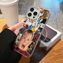 Funda para móvil con diseño de collage, compatible con la funda para iPhone de Apple. Fabricada en TPU, ofrece protección contra golpes y caídas. - Blanco antiguo - Ver 4