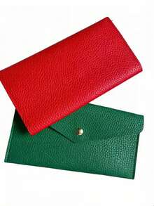1 buah Dompet Uang Kulit Kapasitas Besar, Kantong Uang Kulit PU Portabel, Dapat Menampung Hingga 100 Lembar Uang Kertas, Tempat Koin dan Kartu Mini, Aksesori Penyimpanan untuk Meja, Perjalanan Sehari-hari, Pesta Santai, dan Permainan. - MultiWarna - View 11