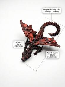 3D Printed Articulated Triceratops Model, Silk Chameleon Coating Fantasy Toy, Suitable For Dragon Lovers And Collectors As Holiday Halloween Christmas Birthday Gift - Multicolor - View 8