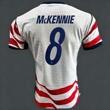 USMNT 2026 World Cup Home Soccer Jersey, Pulisic Reyna McKennie Balogun Weah Adams USA National Team Replica Football Shirt - 主場無印號 - 查看 4