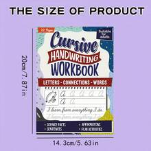 1 pieza Libro de práctica de caligrafía para adultos, incluye páginas de práctica instructivas, escribe caracteres hermosos, práctica de ocio, ligero y portátil, se puede usar como regalo (bolígrafo no incluido) - Una pieza - Ver 10