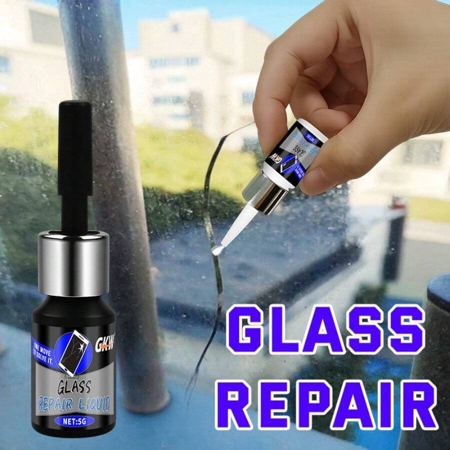 Phone Screen Care Screen Repair Agent - Fast Drying, Nano Liquid Fills Cracks, Effectively Repairs Glass Cracks, Suitable For Phone Screens, Lenses, Car Windshields, Glass Doors And Other Glass Products, Quick Repair, Seamless And Durable - 1 pcs - 查看 1