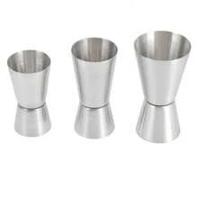 3 buah Gelas Ukur Stainless Steel 304, Gelas Ukur Koktail Dua Sisi Profesional, Gelas Ukur Minuman untuk Bartender, Cocok untuk Pesta, Pernikahan, Dapur, Bar - View 7