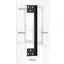 Door Stopper, Door Latch Guard, Outward Opening Door Security Protector, Lock Guard, Lock Cover Plate, Used To Block Entry - A - View 9