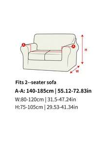 1 buah Sarung Sofa Elastis Berbahan Jacquard Kotak-kotak Mewah dengan Pinggiran Rok, Tahan Debu dan Kotoran, Pelindung Sofa Elastis Menyeluruh, Dekorasi Rumah, Dapat Dicuci dengan Mesin, Sarung Bantal Tidak Termasuk - Coffee Brown - View 14