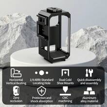 Metal Camera Cage For Osmo Nano Camera Protective Frame Horizontal Vertical Shooting Vlog Expansion Accessories - View 1