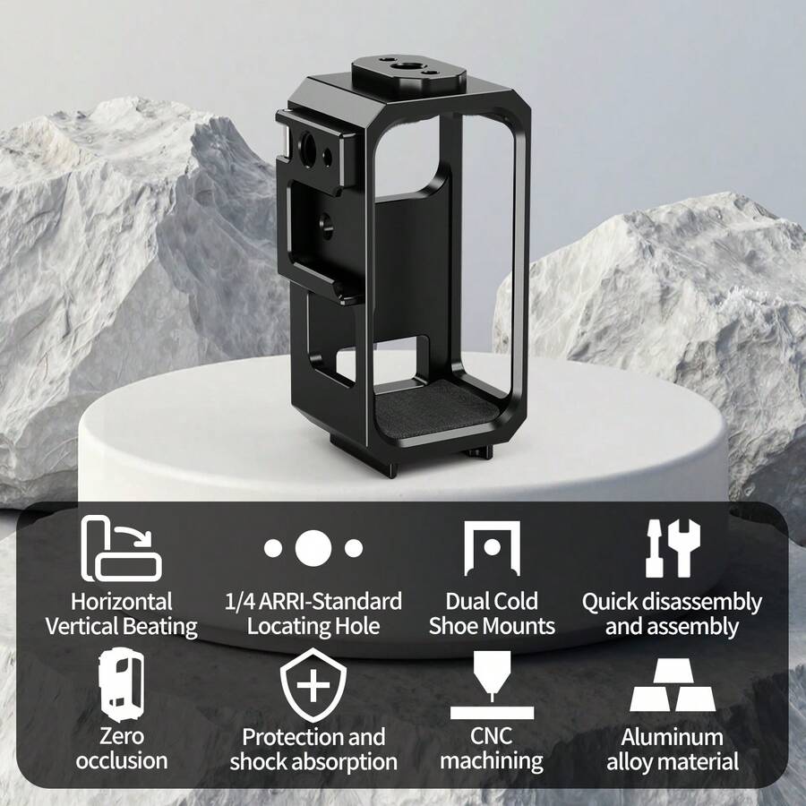 Metal Camera Cage For Osmo Nano Camera Protective Frame Horizontal Vertical Shooting Vlog Expansion Accessories - View 1