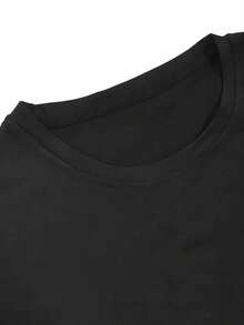 T-Shirt Design Sneakers Humorous Slogan Casual - Black - View 5