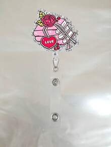 Retractable Durable Acrylic ID Holder - Nurse Badge Reel With Clip For Healthcare Professionals,School Supplies,Back To School - one-size - View 8