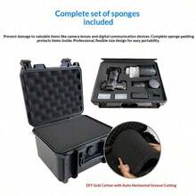 Hard Protective Storage Box / Tool Box, Featuring Super Strong Shock Resistance, Anti-Drop, Pressure Resistance And Waterproof, Plastic Storage Box Body Made Of Thickened Engineering Plastic, Reinforced Ribs On Surface To Enhance Impact Resistance, Built-In Cushioning Space To Absorb External Impact, Sealed Latch Design To Isolate Water Vapor And Dust, High-Altitude Drop And Heavy Object Compression Will Not Damage Internal Items. - Multiple Styles - View 6