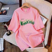 Camiseta rosa de manga corta de Veggietoh