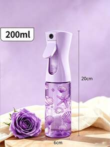 Starfish Shell Pattern PET Material Refillable Travel Spray Bottle, Professional High Pressure Atomization Spray Bottle, 200/300ml High Pressure Continuous Automatic Airless Fine Mist Sprayer, Hair Styling Tool, Hair Care Product, Accessory, Travel Essential - Multicolor - View 5