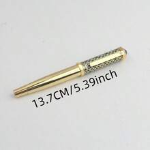 1支頂級奢華金屬鋼筆，復古雕花圖案，適合老闆簽名，返校季 - 鋼筆 - 查看 2