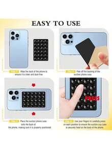 1pc Silicone Suction Cup Phone Case Stand, Phone Suction Cup Holder, Adhesive Phone Case, Suitable For Phone, Phone Accessories, Phone Case. - A - View 9