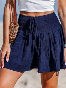 Nueva Camiseta y Pantalones Cortos de Verano para Cubrir - Azul - Ver 3
