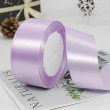 1 Roll 4cm Ribbon For Flower Bouquet Rose Decoration, Handmade DIY Braided Rope Gift Red Satin Ribbon (25 Yards/Roll) - Multicolor - View 23