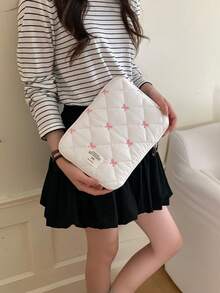 Bolsa de cuaderno con lazo lindo, compatible con 10/11 pulgadas, bolsa de almacenamiento de tableta ligera, funda protectora de computadora portátil de 13/14 pulgadas, bolsa interior de computadora de 15/15.6 pulgadas - Ver 23